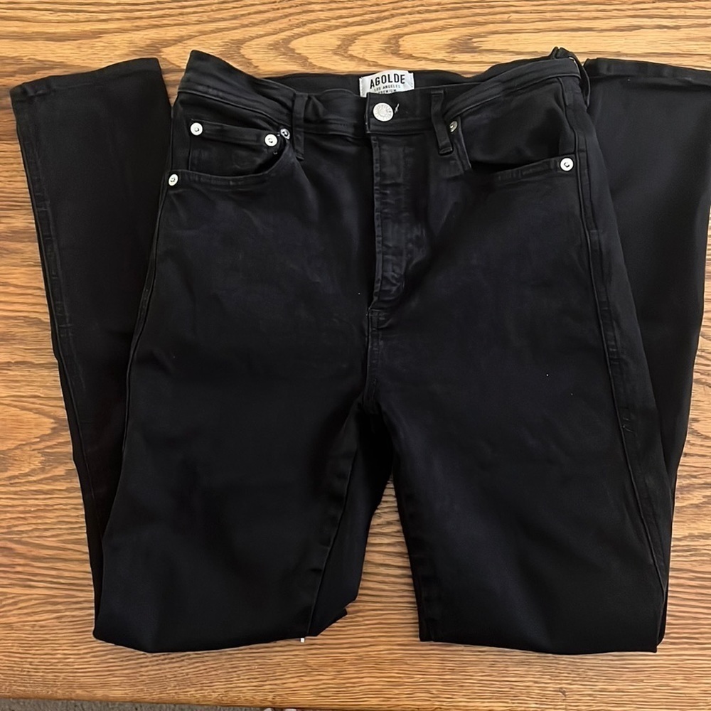 “Agolde- Women’s Black High Waisted Jeans size 26”